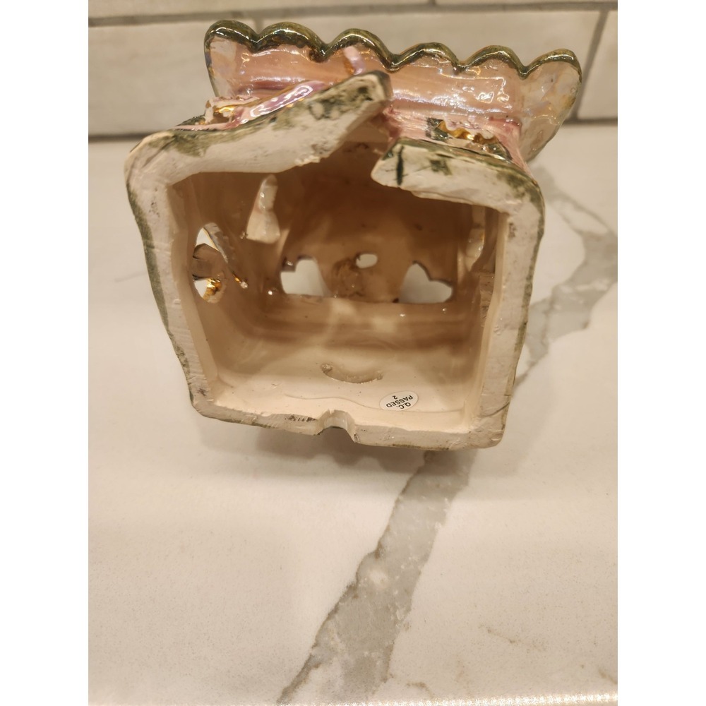 Blue Sky Clayworks "LOVE" Pink Heart Cottage Tea Light House Heather Goldminc - Picture 8 of 10